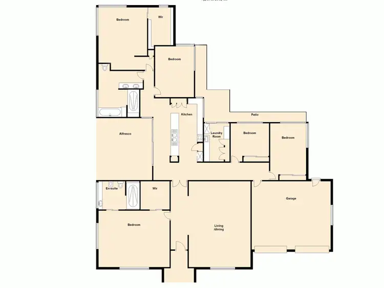 Floorplan of Homely house listing, 28-32 Three Ponds Place, Elimbah QLD 4516