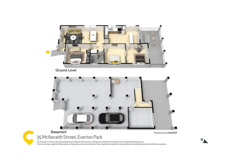 Floorplan of Homely house listing, 35 McIlwraith Street, Everton Park QLD 4053