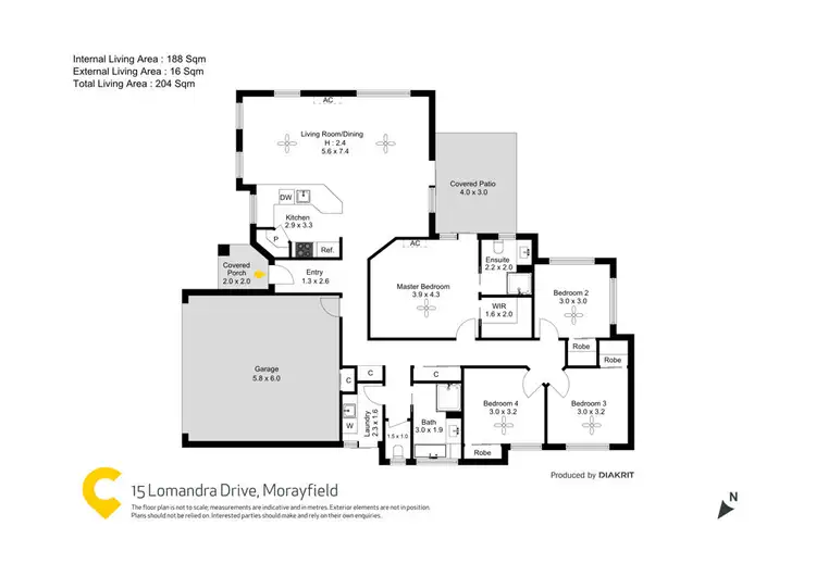 Floorplan of Homely house listing, 15 Lomandra Drive, Morayfield QLD 4506