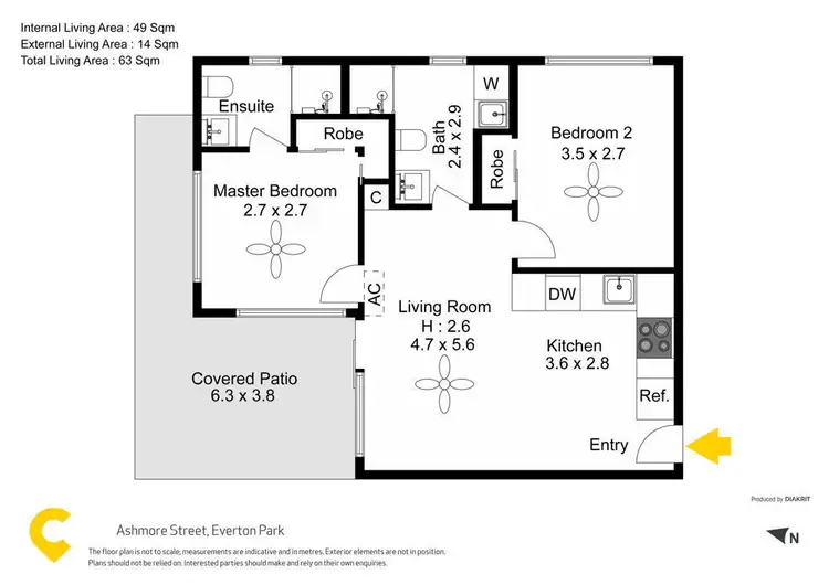 Floorplan of Homely unit listing, 4/53 Ashmore Street, Everton Park QLD 4053