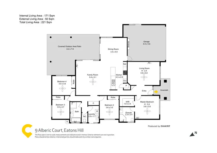 Floorplan of Homely house listing, 9 Alberic Court, Eatons Hill QLD 4037