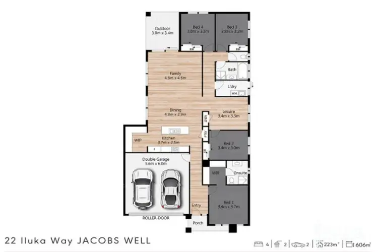 Floorplan of Homely house listing, 22 Iluka Way, Jacobs Well QLD 4208