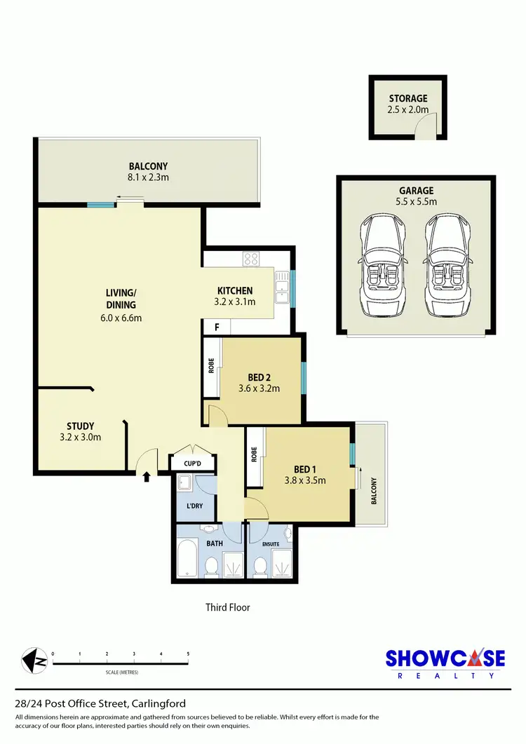 Floorplan of Homely apartment listing, 28/24-26 Post Office Street, Carlingford NSW 2118