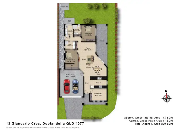 Floorplan of Homely house listing, 13 Giancarlo Cres, Doolandella QLD 4077