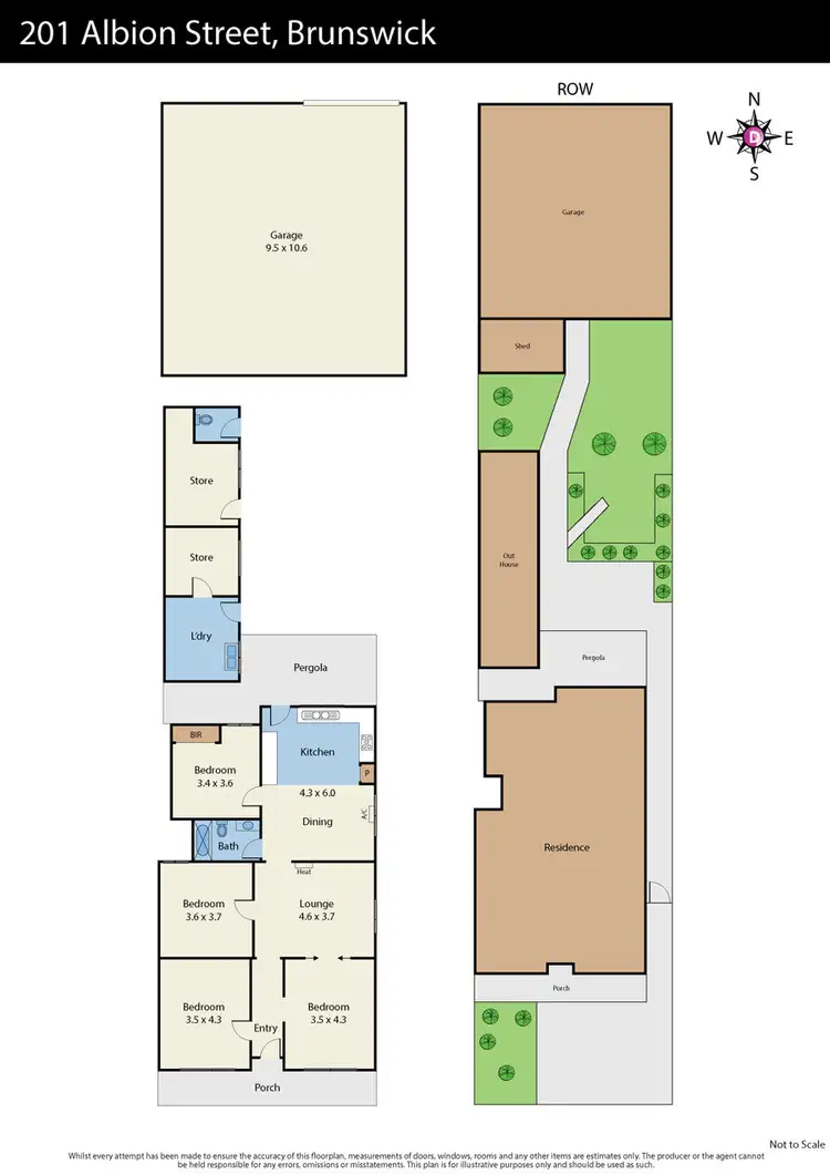 Floorplan of Homely house listing, 201 Albion Street, Brunswick VIC 3056