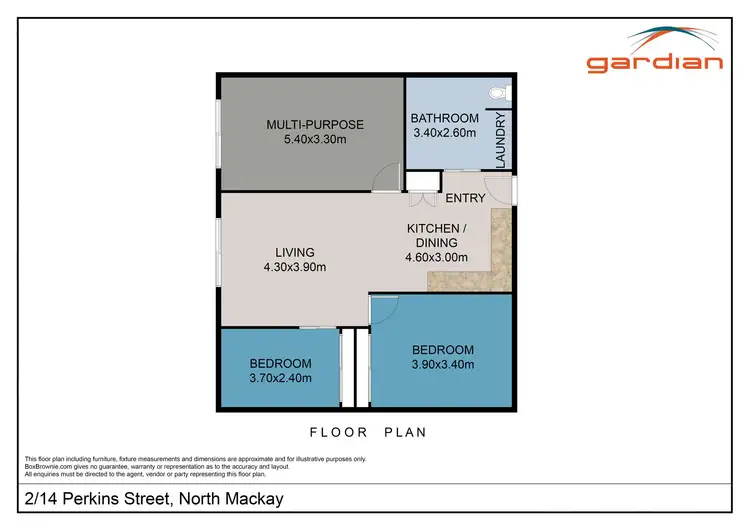 Floorplan of Homely house listing, 2/14 Perkins Street, North Mackay QLD 4740