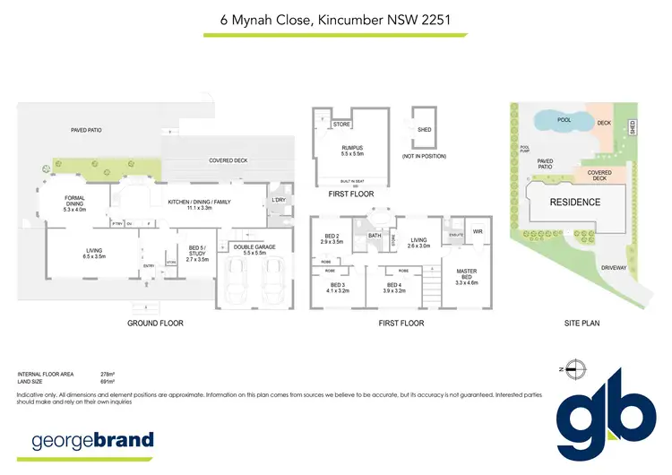 Floorplan of Homely house listing, 6 Mynah Close, Kincumber NSW 2251