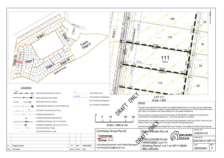 Floorplan of Homely land listing, Lot 111 Bellbird Estate, Nambucca Heads NSW 2448