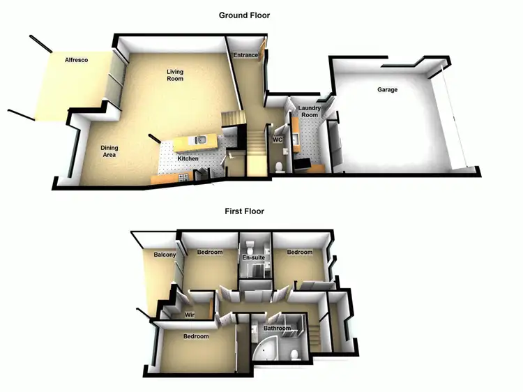 Floorplan of Homely townhouse listing, 54/37 Wagner Road, Murrumba Downs QLD 4503