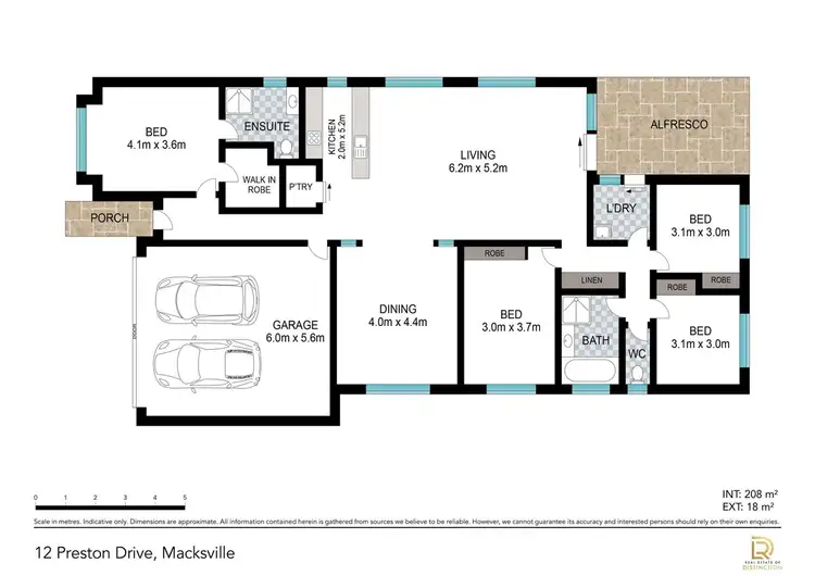 Floorplan of Homely house listing, 12 Preston Drive, Macksville NSW 2447