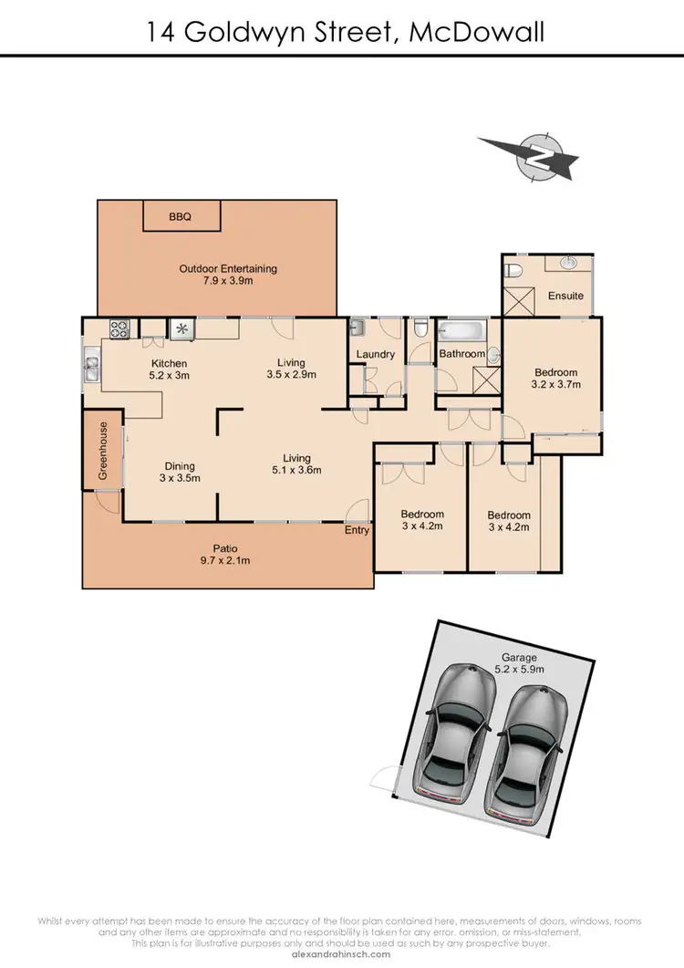Floorplan of Homely house listing, 14 Goldwyn Street, Mcdowall QLD 4053