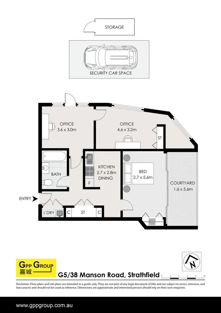 Floorplan of Homely unit listing, G5/38 Manson Rd, Strathfield NSW 2135