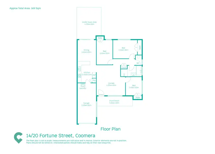 Floorplan of Homely townhouse listing, 14/20 Fortune Street, Coomera QLD 4209