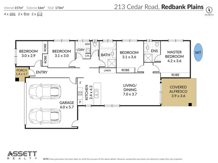 Floorplan of Homely house listing, 213 Cedar Road, Redbank Plains QLD 4301
