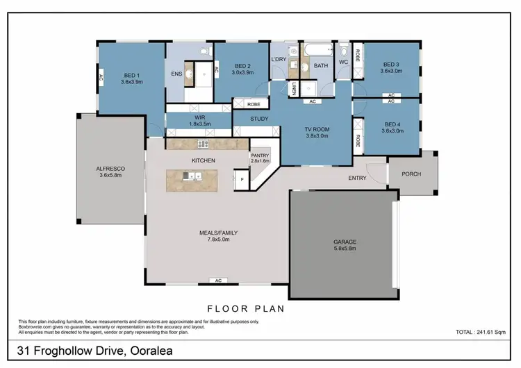 Floorplan of Homely house listing, 31 Froghollow Drive, Ooralea QLD 4740