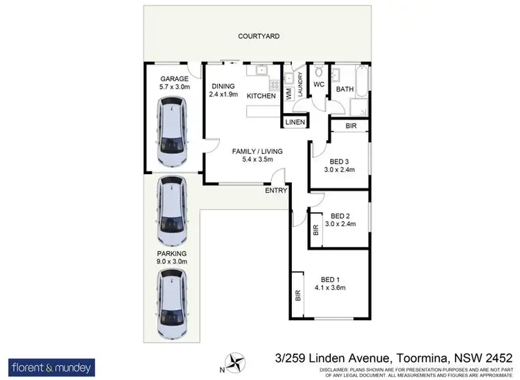 Floorplan of Homely villa listing, 3/259 Linden Ave, Boambee East NSW 2452