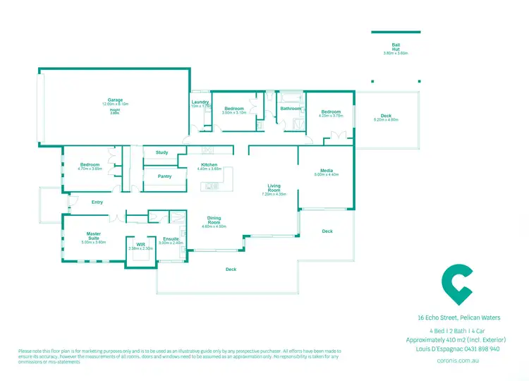 Floorplan of Homely house listing, 16 Echo Street, Pelican Waters QLD 4551