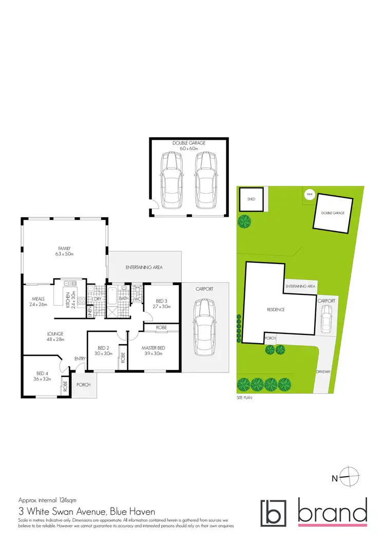 Floorplan of Homely house listing, 3 White Swan Avenue, Blue Haven NSW 2262