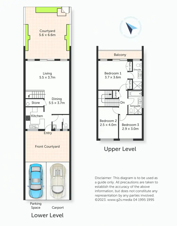 Floorplan of Homely townhouse listing, 12/102 Herring Road, Marsfield NSW 2122