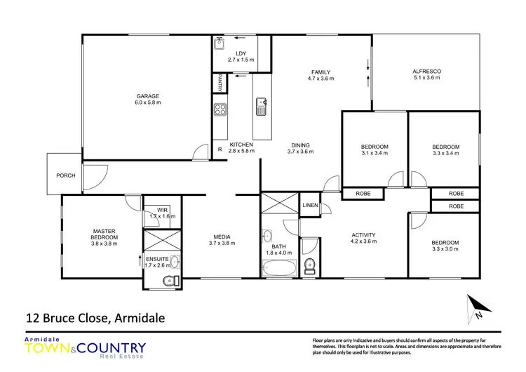 Floorplan of Homely house listing, 12 Bruce Close, Armidale NSW 2350