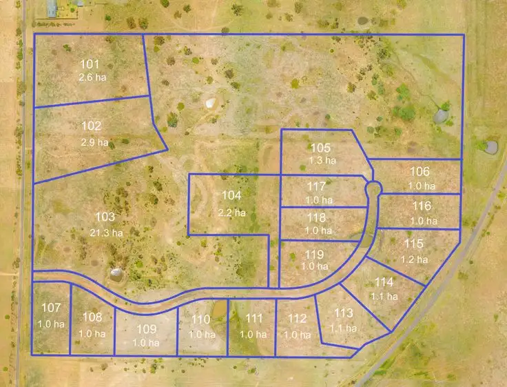 Floorplan of Homely land listing, Lot 118 "Craigie Park" 201 Old Gostwyck Road, Armidale NSW 2350