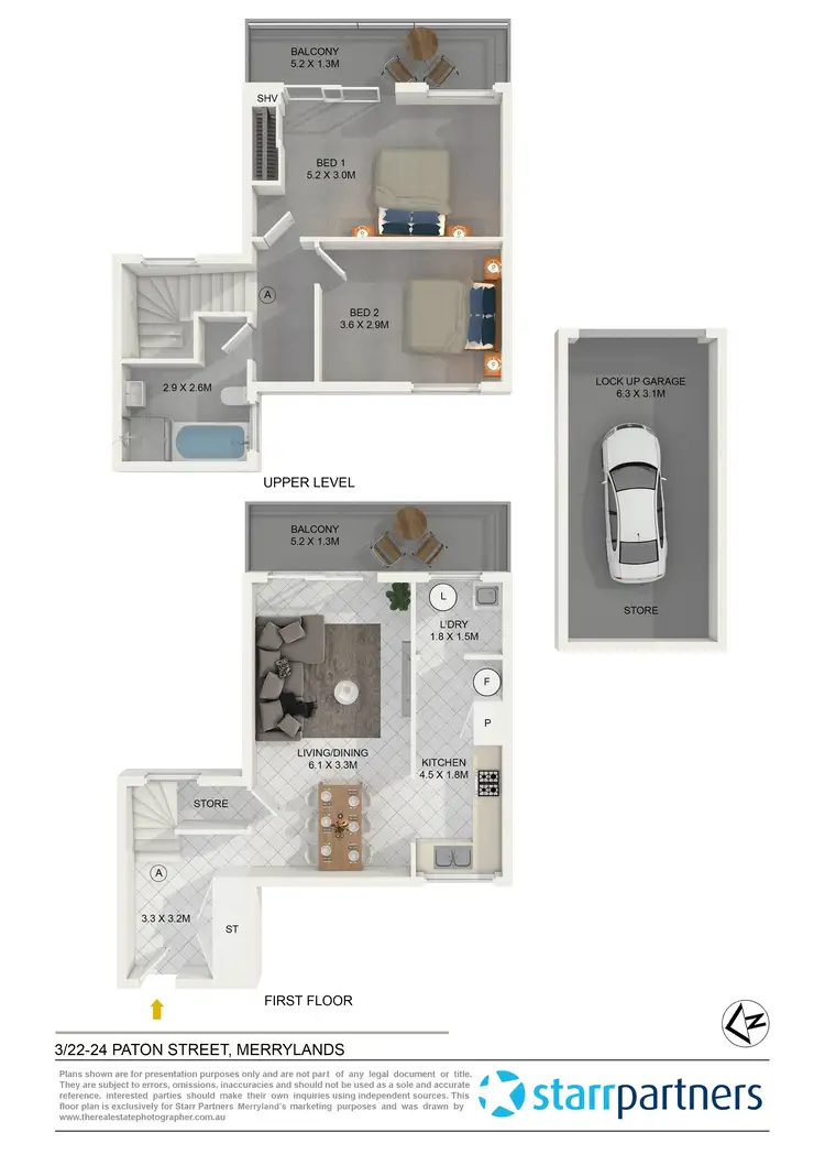 Floorplan of Homely unit listing, 3/22-24 Paton Street, Merrylands NSW 2160