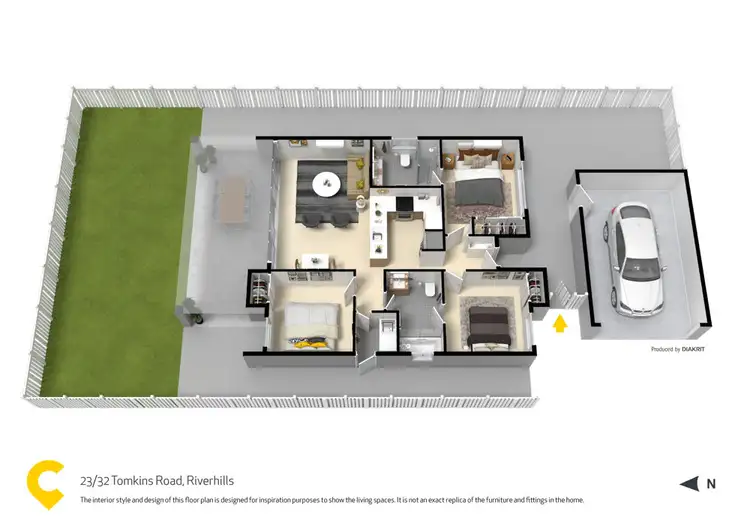 Floorplan of Homely house listing, 23/32 Tomkins Road, Riverhills QLD 4074