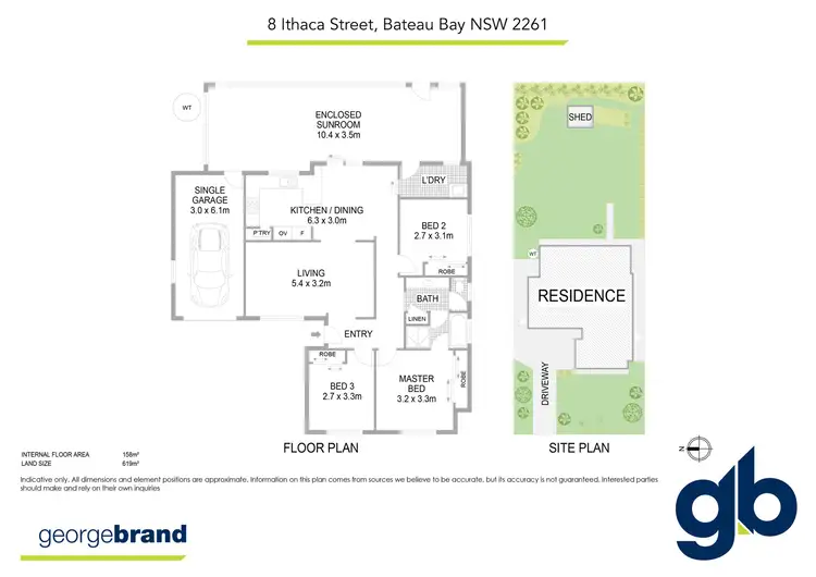 Floorplan of Homely house listing, 8 Ithaca St, Bateau Bay NSW 2261