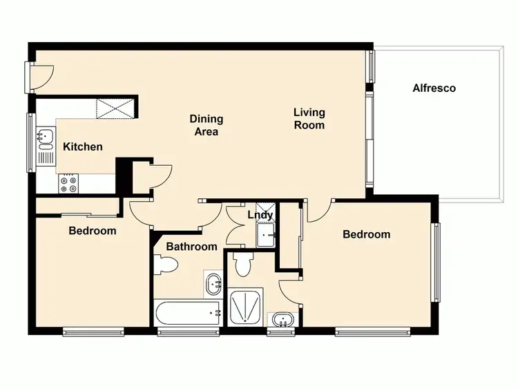 Floorplan of Homely unit listing, 6/63 Jackson Street, Hamilton QLD 4007