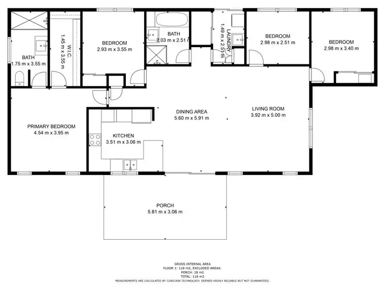 Floorplan of Homely house listing, 1 Isabel Court, Gympie QLD 4570