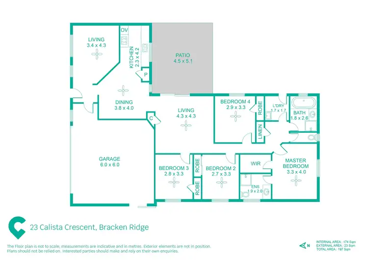Floorplan of Homely house listing, 23 Calista Crescent, Bracken Ridge QLD 4017