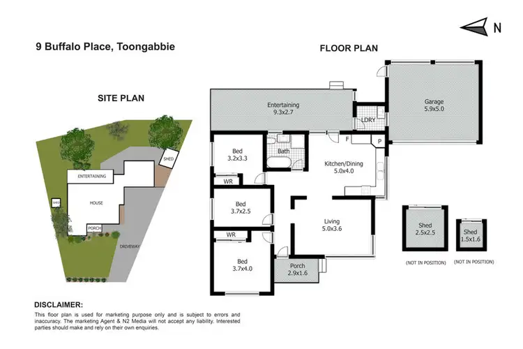Floorplan of Homely house listing, 9 Buffalo Place, Toongabbie NSW 2146