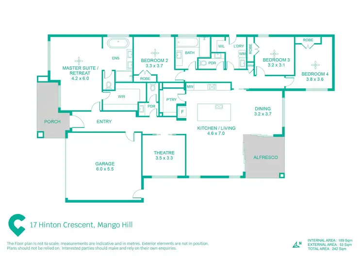 Floorplan of Homely house listing, 17 Hinton Crescent, Mango Hill QLD 4509