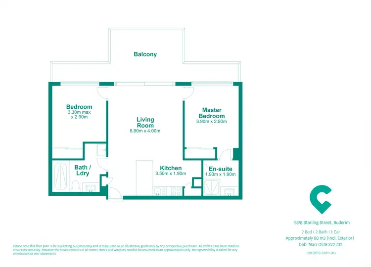 Floorplan of Homely unit listing, 53/8 Starling Street, Buderim QLD 4556