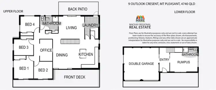 Floorplan of Homely house listing, 9 Outlook Crescent, Mount Pleasant QLD 4740