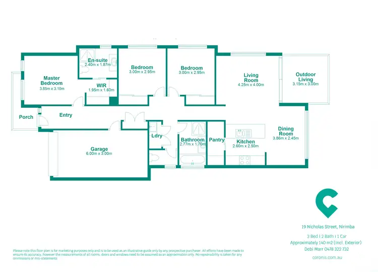 Floorplan of Homely house listing, 19 Nicholas Street, Nirimba QLD 4551