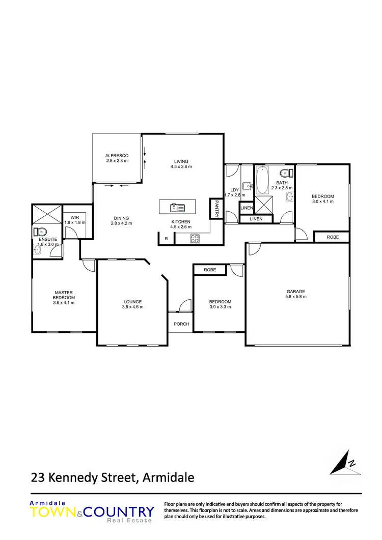 Floorplan of Homely house listing, 23 Kennedy Street, Armidale, Armidale NSW 2350