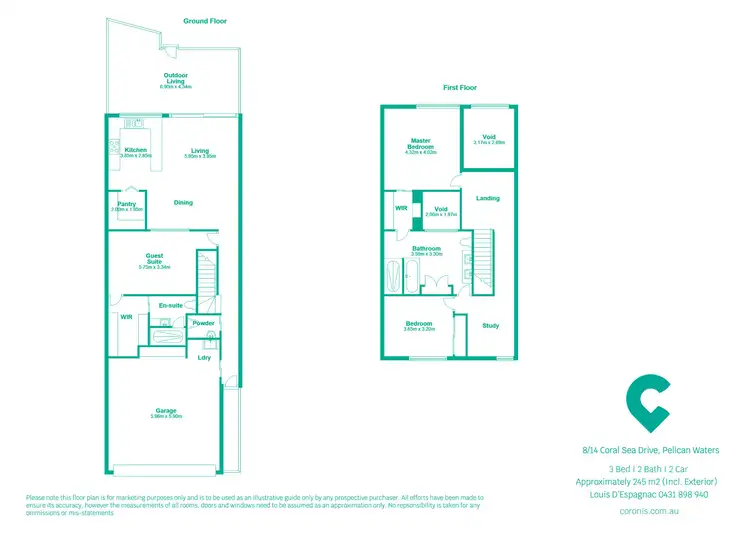 Floorplan of Homely house listing, 8/14 Coral Sea Drive, Pelican Waters QLD 4551
