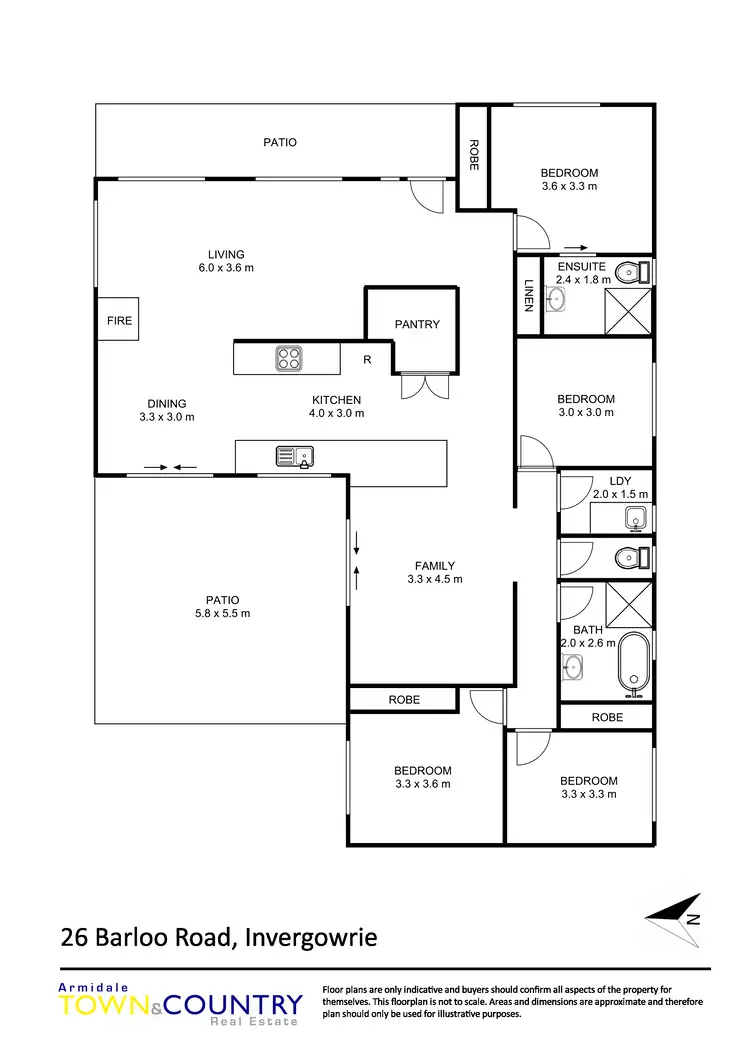 Floorplan of Homely rural property listing, 26 Barloo Road, Armidale NSW 2350