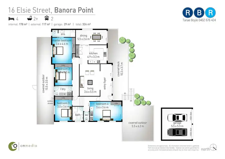 Floorplan of Homely house listing, 16 Elsie Street, Banora Point NSW 2486