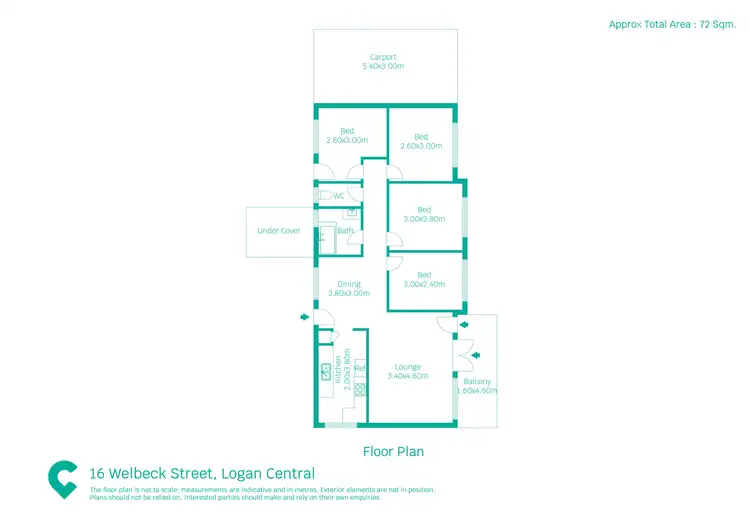 Floorplan of Homely house listing, 16 Welbeck Street, Logan Central QLD 4114