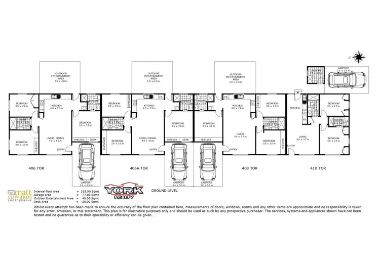 Floorplan of Homely block of units listing, 406 Tor Street, Newtown QLD 4350