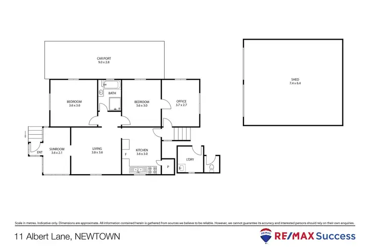Floorplan of Homely house listing, 11 Albert Lane, Newtown QLD 4350