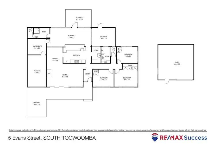 Floorplan of Homely house listing, 5 Evans Street, South Toowoomba QLD 4350