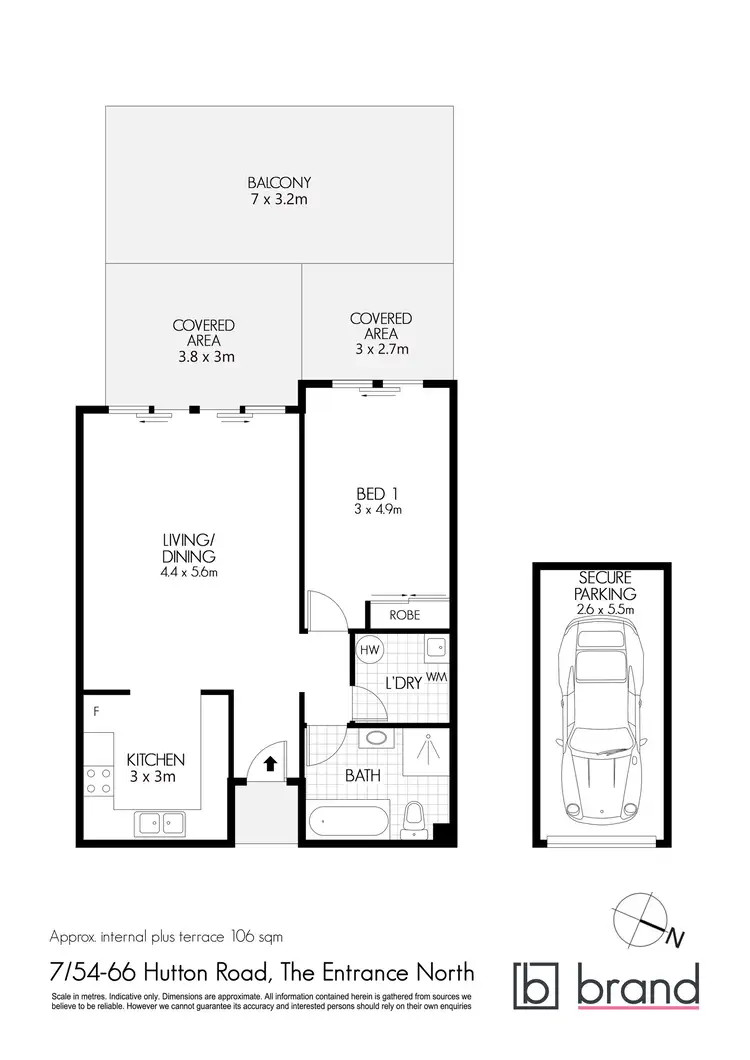 Floorplan of Homely unit listing, 7/54-66 Hutton Road, The Entrance North NSW 2261