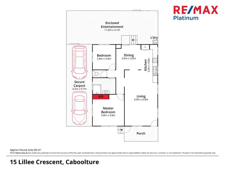 Floorplan of Homely house listing, 15 Lillee Crescent, Caboolture QLD 4510