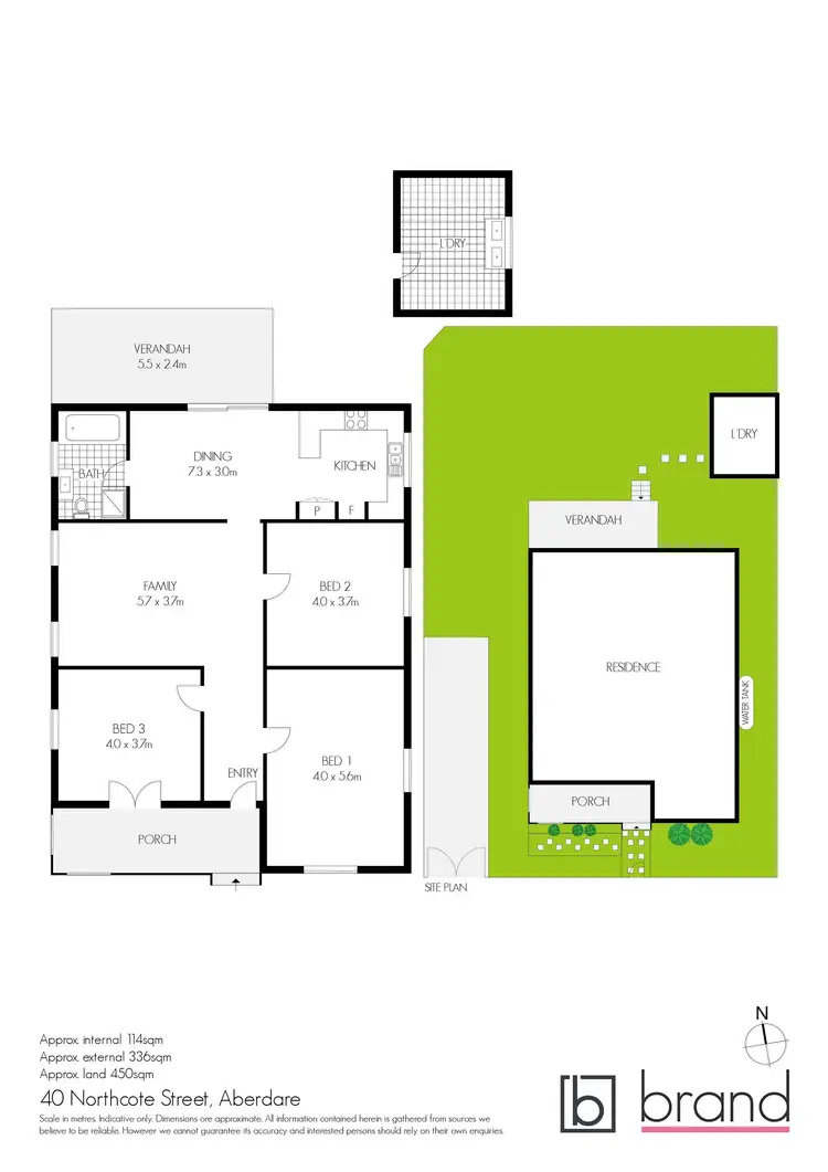 Floorplan of Homely house listing, 40 Northcote Street, Aberdare NSW 2325