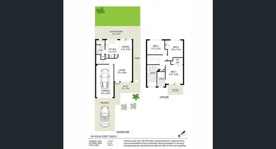 Floorplan of Homely townhouse listing, 38/18a Wilga Street, Wacol QLD 4076