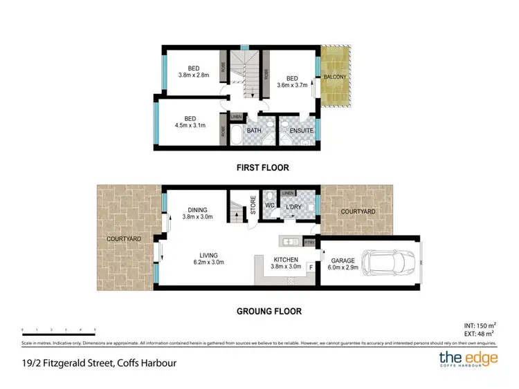 Floorplan of Homely semi-detached listing, 19/2 Fitzgerald Street, Coffs Harbour NSW 2450