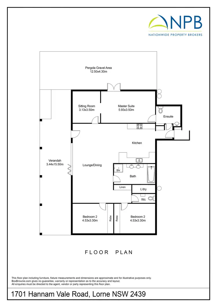 Floorplan of Homely rural property listing, 1701 Hannam Vale Road, Lorne NSW 2439